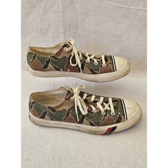 PRO-KEDS FOR J CREW ROYAL LO CAMO CANVAS SNEAKERS Size 13 - Picture 8 of 10